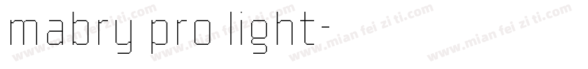 mabry pro light字体转换
